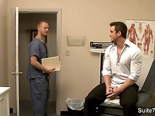 Hot gay gets ass explored by doctor